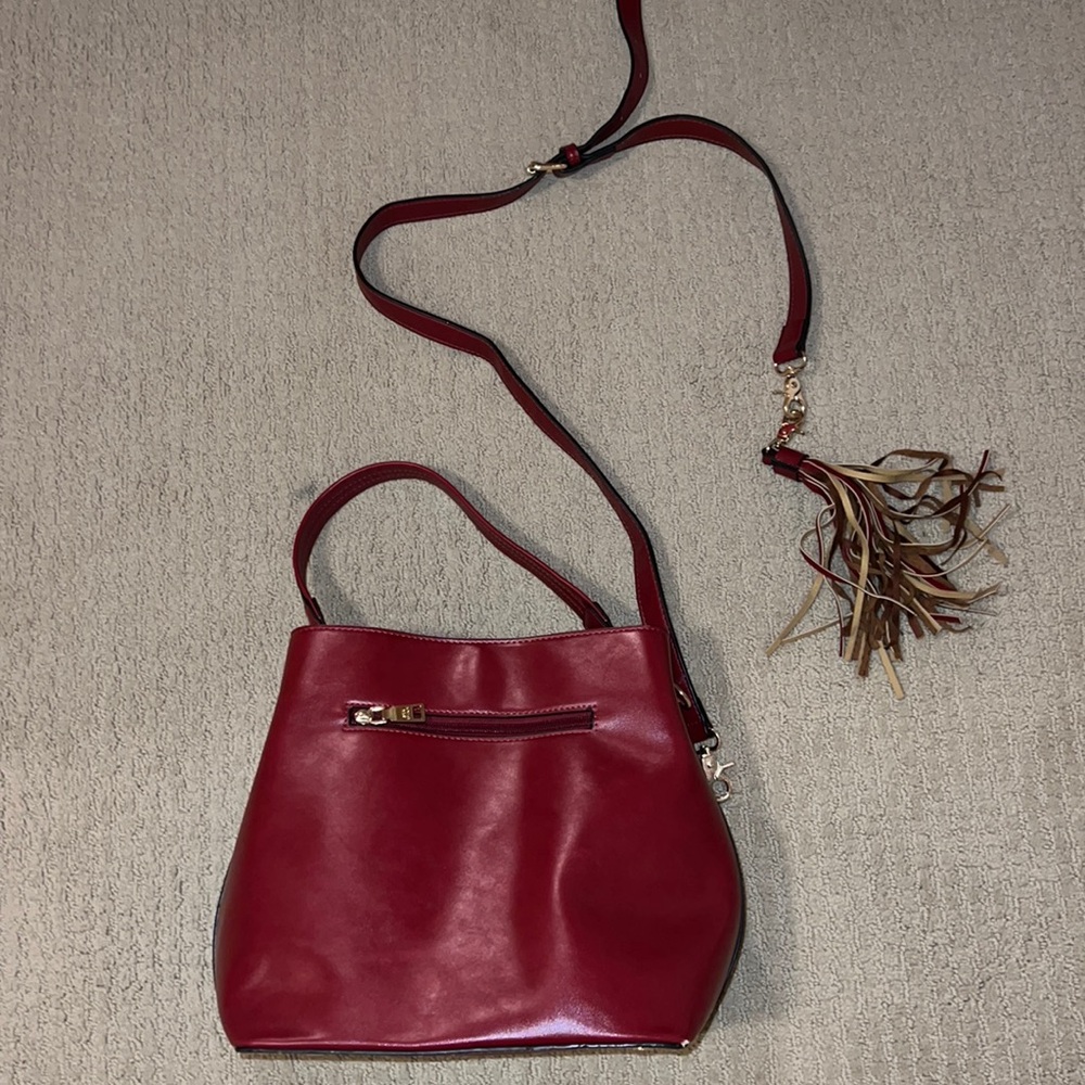 Red structured bag